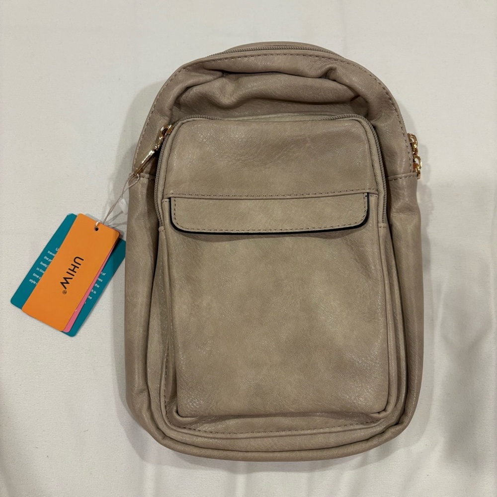 NWT Grey Crossbody Sling Bag